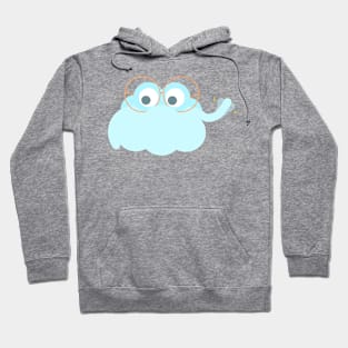 "A bit windy, eh" mood cloud Hoodie